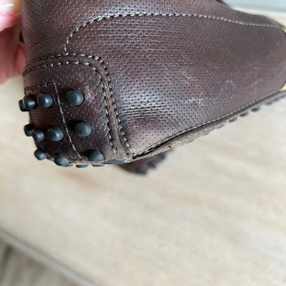 Tod’s Men’s Leather Driving Loafers, Moccasin Style Size 8, Made in Italy, Brown main image 2
